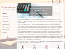 Tablet Screenshot of idkfinancial.com